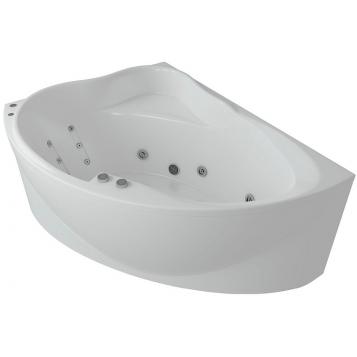 AQUATEK  Альтаир 160x120 ванна акриловая, асимметричная, левая + каркас + сифон