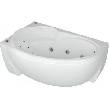 AQUATEK Бетта 150x95 ванна акриловая, асимметричная, левая + каркас + сифон